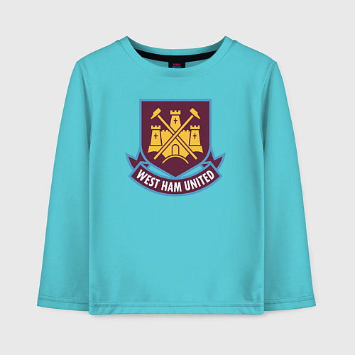 Детский лонгслив West Ham United FC / Бирюзовый – фото 1