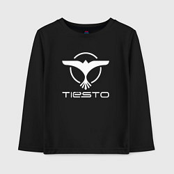 Лонгслив хлопковый детский Tiesto, цвет: черный