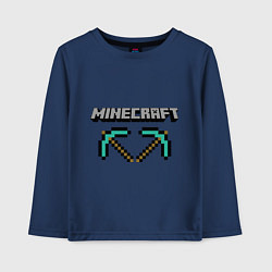 Лонгслив хлопковый детский Minecraft Hero, цвет: тёмно-синий