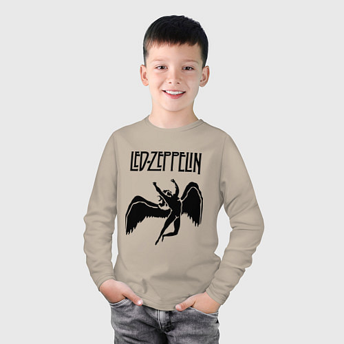 Детский лонгслив Led Zeppelin Swan / Миндальный – фото 3