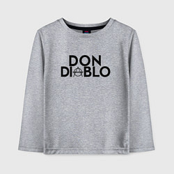 Лонгслив хлопковый детский Don Diablo, цвет: меланж