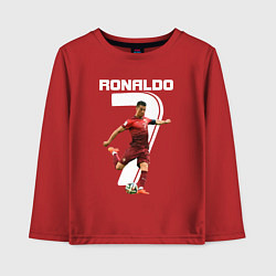Лонгслив хлопковый детский Ronaldo 07, цвет: красный
