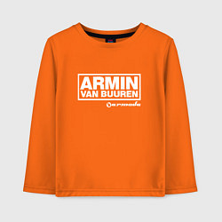 Лонгслив хлопковый детский Armin van Buuren, цвет: оранжевый