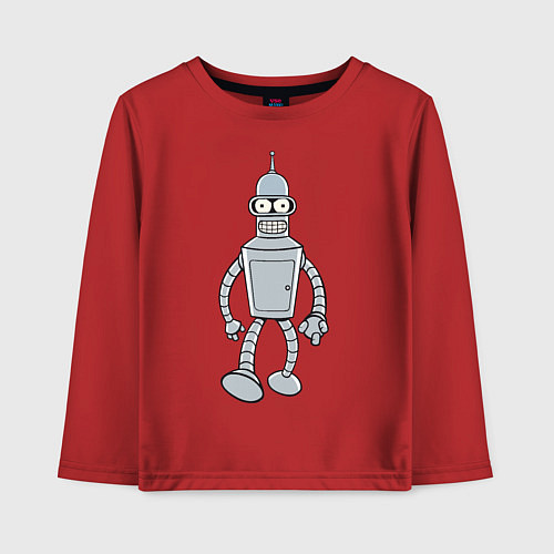 Детский лонгслив Iron Bender / Красный – фото 1