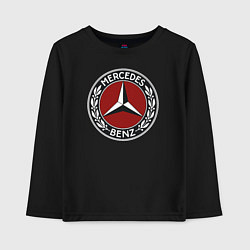 Лонгслив хлопковый детский Mercedes-Benz, цвет: черный