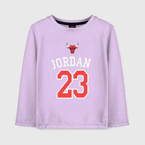 Детский лонгслив Jordan 23 / Лаванда – фото 1