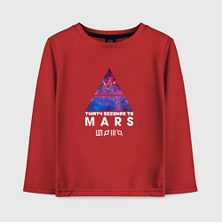 Лонгслив хлопковый детский 30 STM: cosmos, цвет: красный