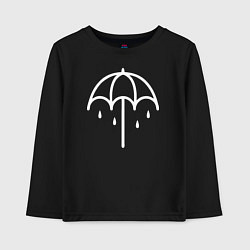 Лонгслив хлопковый детский BMTH Symbol, цвет: черный