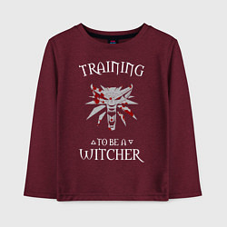 Детский лонгслив Training to be a Witcher