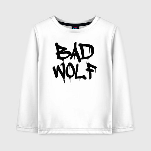 Детский лонгслив Bad Wolf / Белый – фото 1