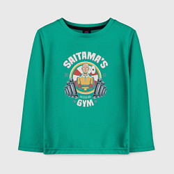 Лонгслив хлопковый детский Saitama's Gym, цвет: зеленый