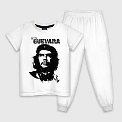 Пижама хлопковая детская Che Guevara, цвет: белый