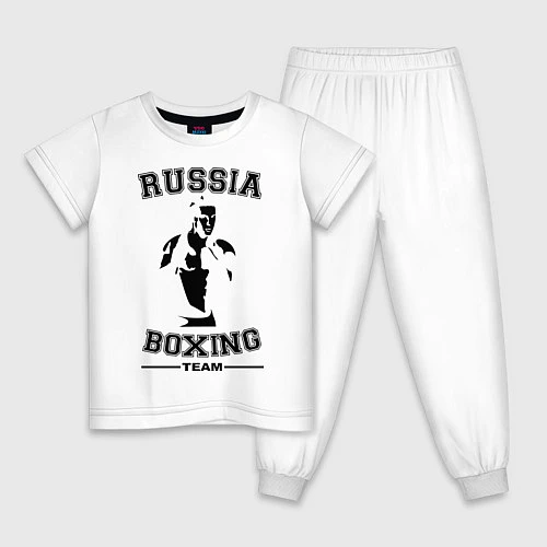 Детская пижама Russia Boxing Team / Белый – фото 1