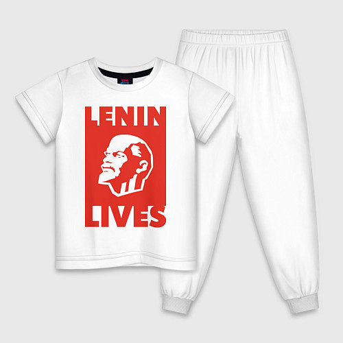 Детская пижама Lenin Lives / Белый – фото 1