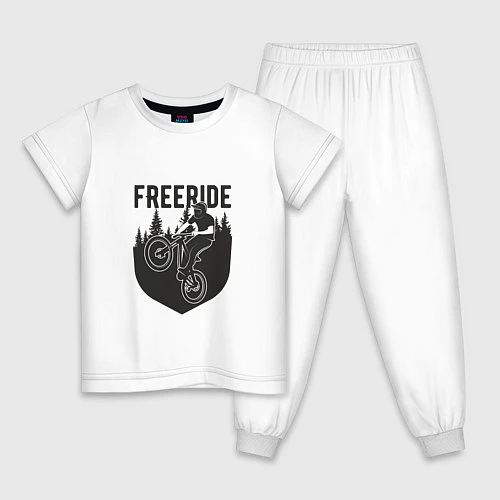Детская пижама Freeride / Белый – фото 1