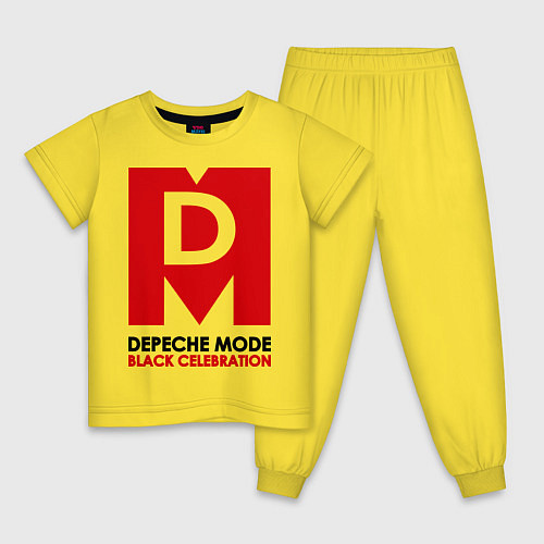 Детская пижама Depeche Mode: Black Celebration / Желтый – фото 1