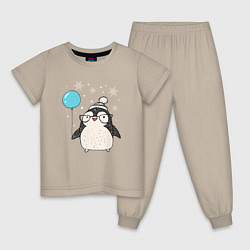 Детская пижама Пингвин с шариком