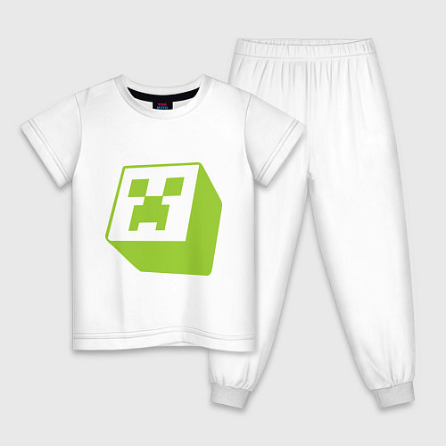 Детская пижама Green Creeper / Белый – фото 1