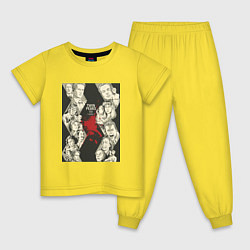 Пижама хлопковая детская Twin Peaks Stories, цвет: желтый
