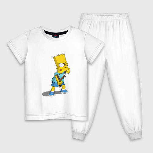 Детская пижама Bad Bart / Белый – фото 1