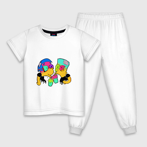 Детская пижама Bart & Milhous Dope / Белый – фото 1