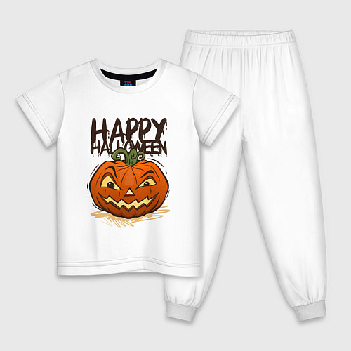 Детская пижама Happy halloween / Белый – фото 1