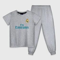 Пижама хлопковая детская Real Madrid: Ronaldo 07, цвет: меланж