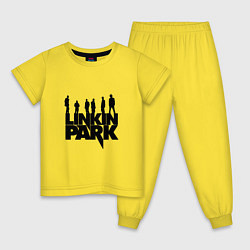 Пижама хлопковая детская Linkin Park, цвет: желтый