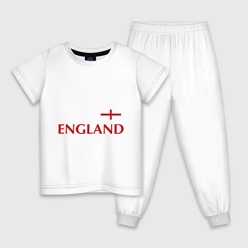 Детская пижама Сборная Англии: 10 номер / Белый – фото 1