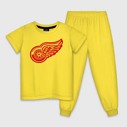 Пижама хлопковая детская Detroit Red Wings: Pavel Datsyuk, цвет: желтый