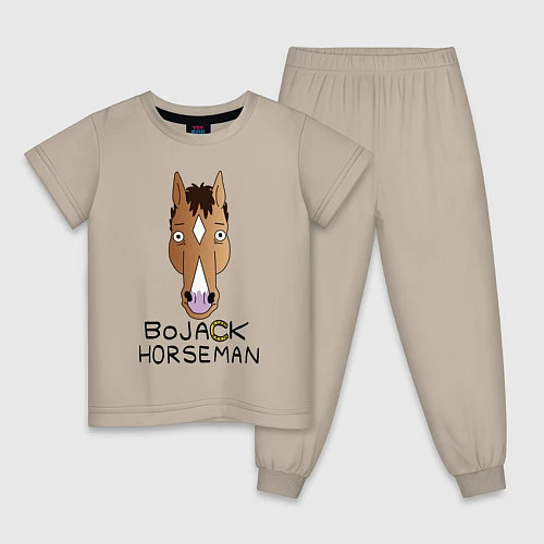 Детская пижама BoJack Horseman / Миндальный – фото 1