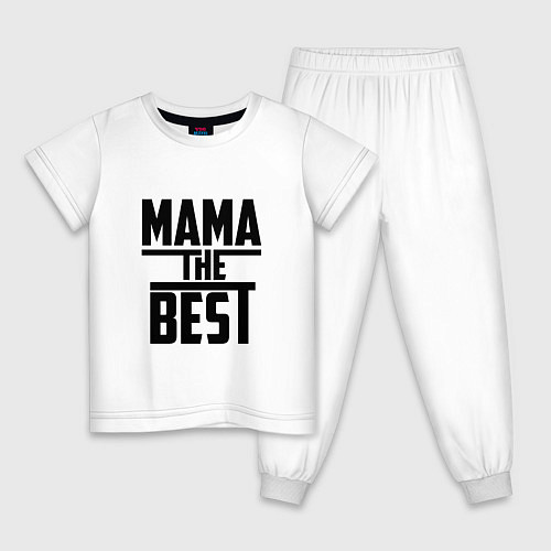 Детская пижама Мама the best / Белый – фото 1