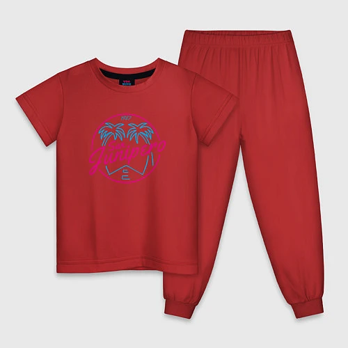 Детская пижама San Junipero 1987 / Красный – фото 1