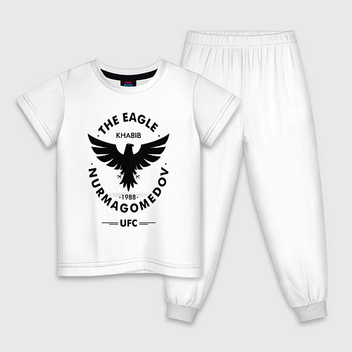 Детская пижама The Eagle: Khabib UFC / Белый – фото 1
