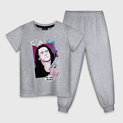 Пижама хлопковая детская Томми Вайсо, цвет: меланж