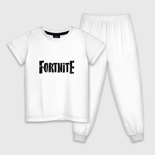 Детская пижама Fortnite Logo / Белый – фото 1