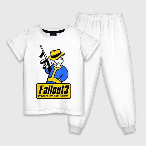 Детская пижама Fallout 3 Man / Белый – фото 1