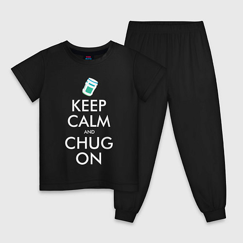 Детская пижама Keep Calm & Chug on / Черный – фото 1