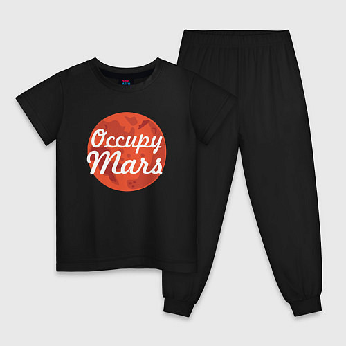 Детская пижама Elon Musk: Occupy Mars / Черный – фото 1