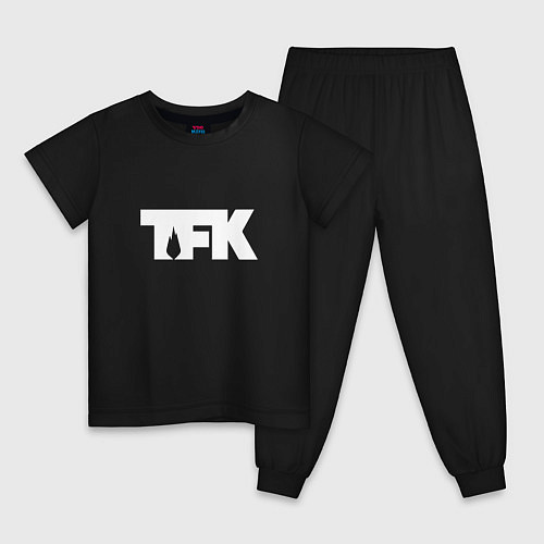 Детская пижама TFK: White Logo / Черный – фото 1