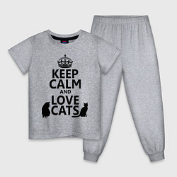 Детская пижама Keep Calm & Love Cats