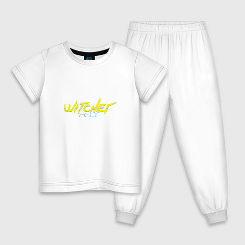 Детская пижама WITCHER 2077 / Белый – фото 1