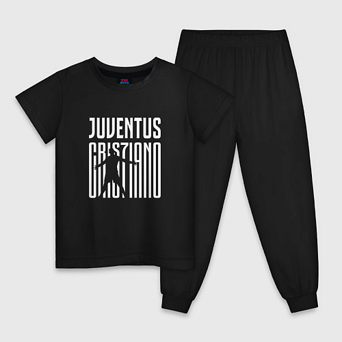 Детская пижама Juventus: Cristiano Ronaldo 7 / Черный – фото 1