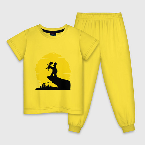 Детская пижама Homer & Bart / Желтый – фото 1