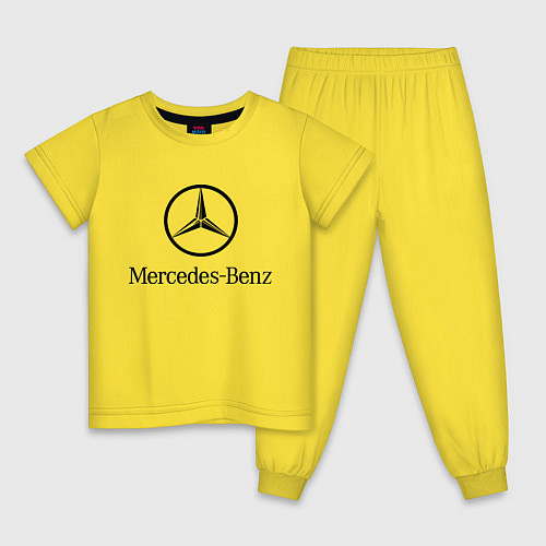 Детская пижама Logo Mercedes-Benz / Желтый – фото 1