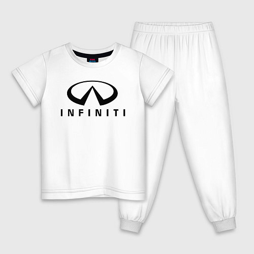 Детская пижама Infiniti logo / Белый – фото 1