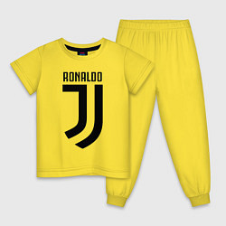 Пижама хлопковая детская Ronaldo CR7, цвет: желтый