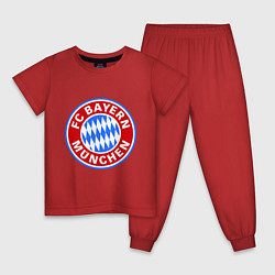 Пижама хлопковая детская Bayern Munchen FC, цвет: красный