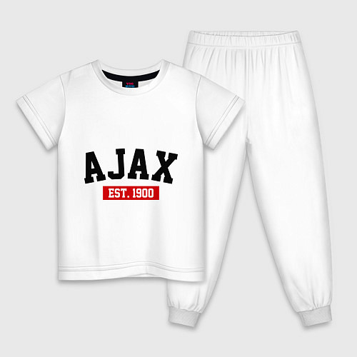 Детская пижама FC Ajax Est. 1900 / Белый – фото 1