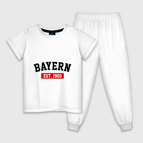 Детская пижама FC Bayern Est. 1900 / Белый – фото 1